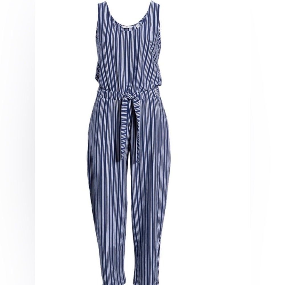 Vineyard Vines Cat Cay Striped Knit Jumpsuit Size 3X NWT Preppy Beach Resortwear
